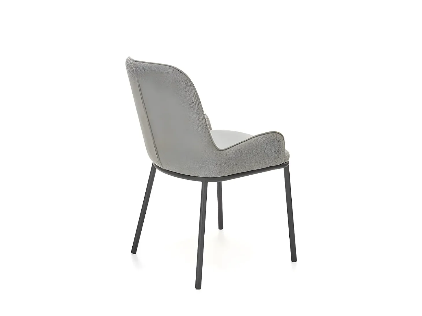 Silla de comedor de tela gris Steiner