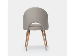 Silla de comedor de Tela Gris topo 85 x 49- Blair