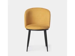 Silla de comedor de Tela Mostaza 80 x 51- Nolan