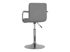 Silla de comedor de tela gris claro