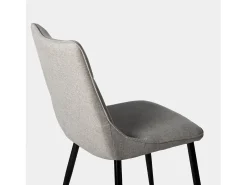 Silla de comedor de Tela Gris 85 x 46- Selma