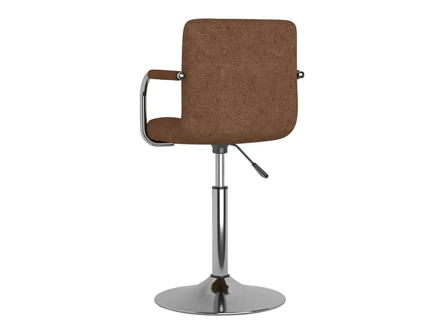 Silla de comedor de tela marrón