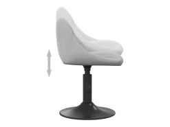 Silla de comedor de terciopelo verde claro