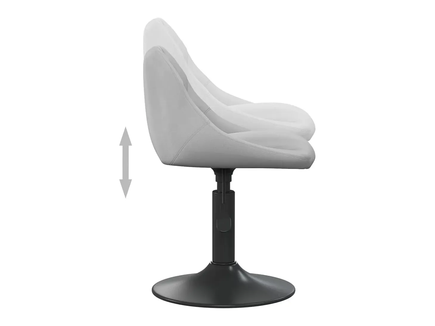 Silla de comedor de terciopelo verde claro