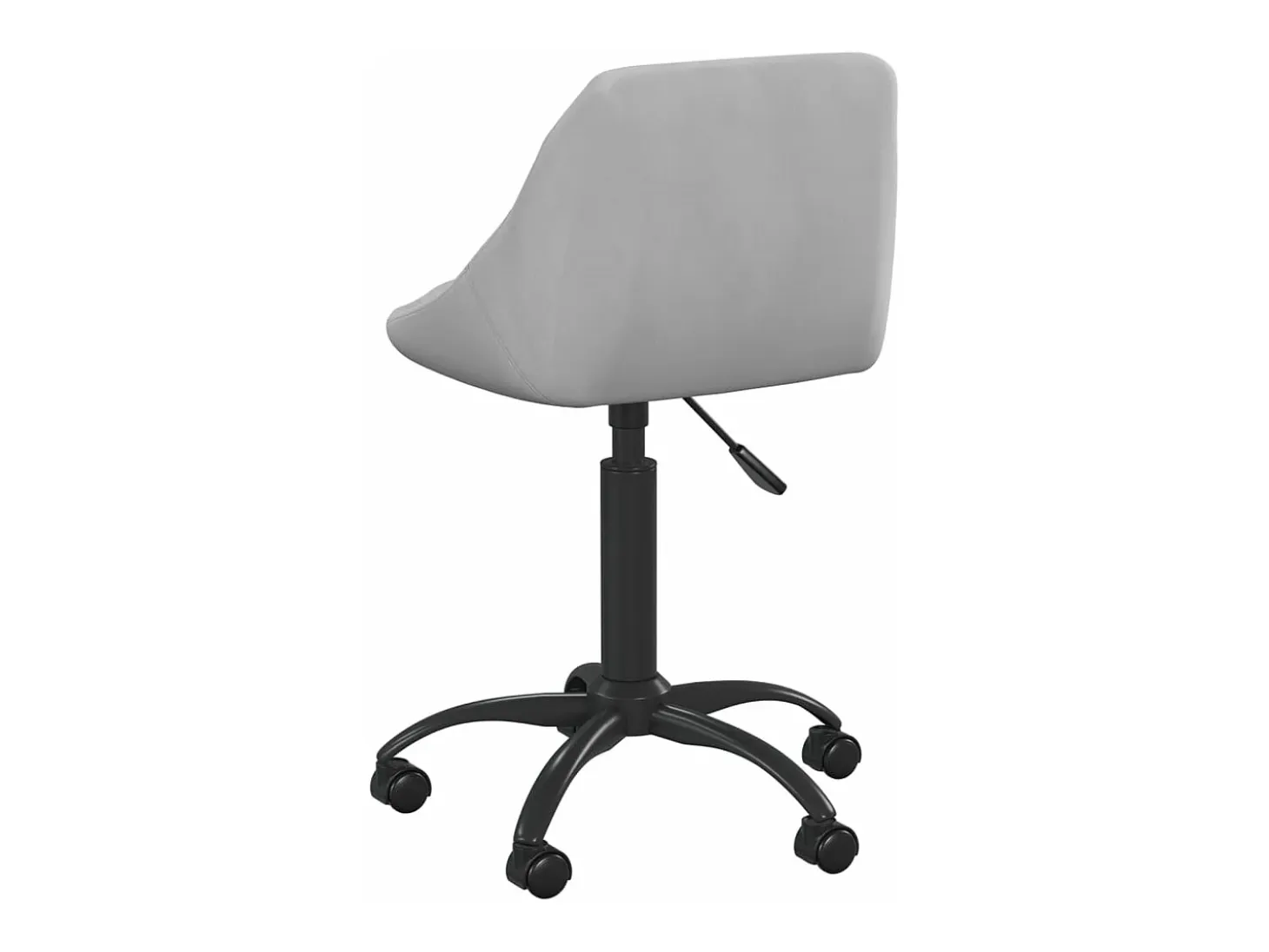 Silla de comedor de terciopelo gris claro