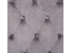 Silla de comedor de terciopelo gris