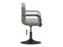 Silla de comedor de terciopelo verde claro