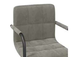 Silla de comedor de terciopelo verde claro