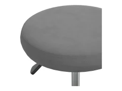 Silla de comedor de terciopelo gris oscuro