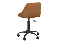 Silla de comedor de terciopelo marrón