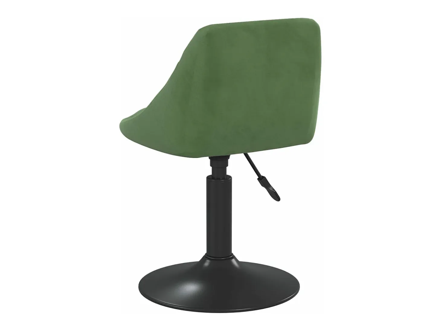 Silla de comedor de terciopelo verde oscuro
