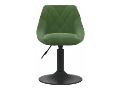 Silla de comedor de terciopelo verde oscuro