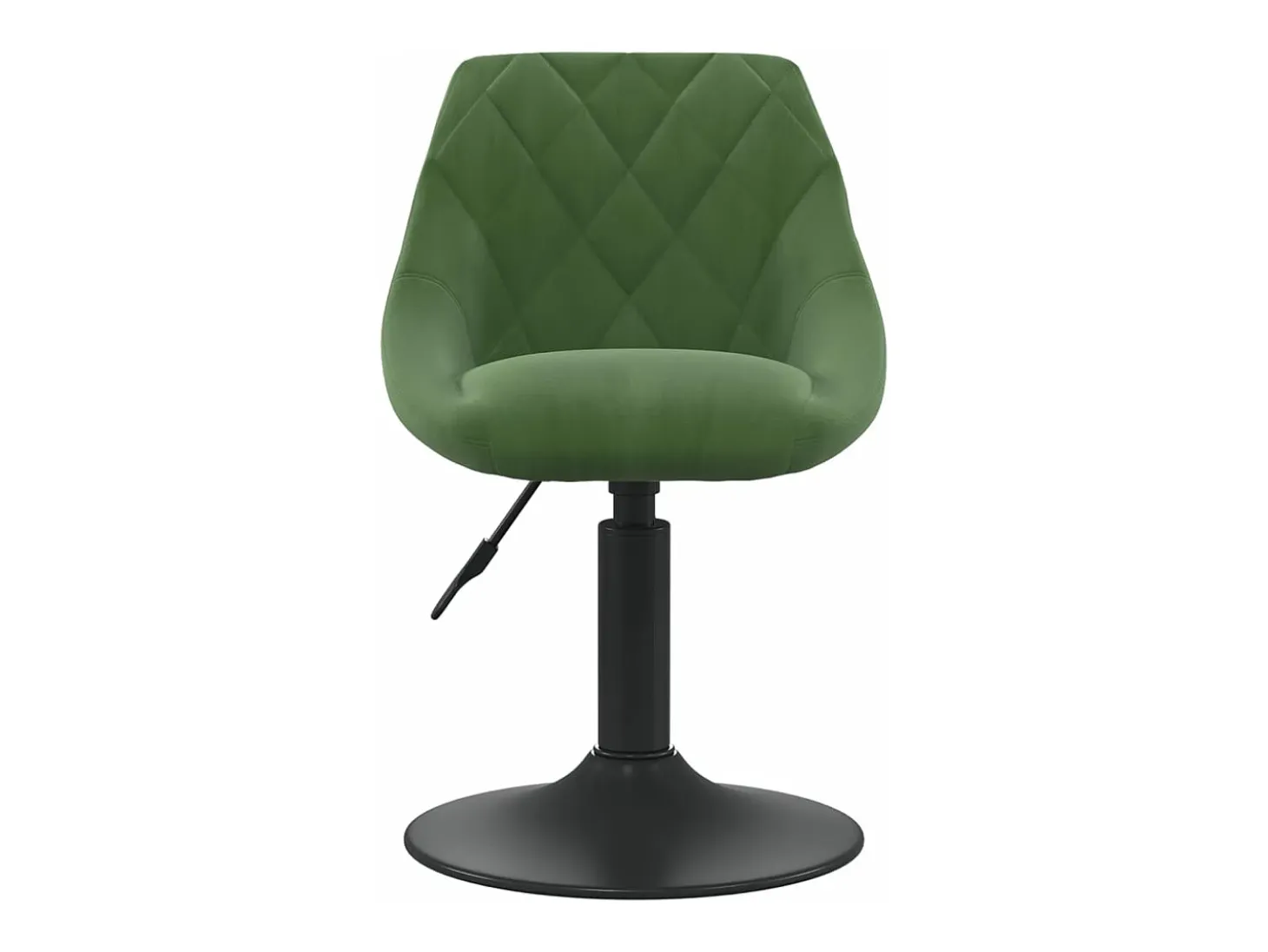 Silla de comedor de terciopelo verde oscuro