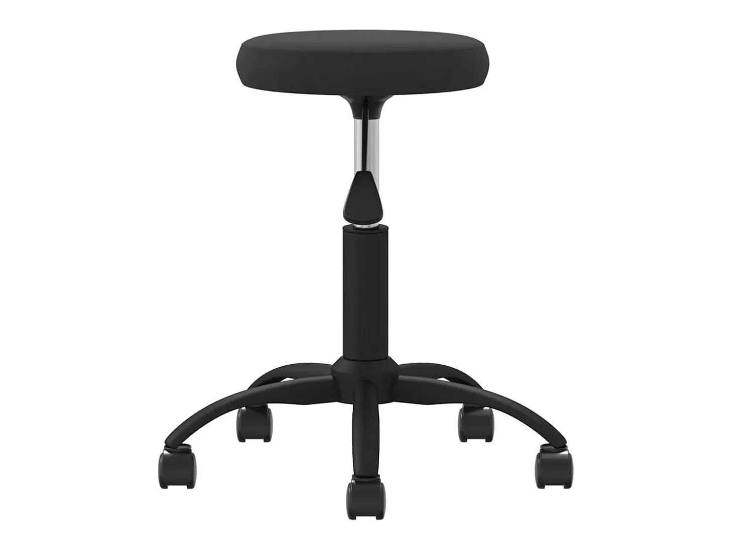 Silla de comedor de terciopelo negro