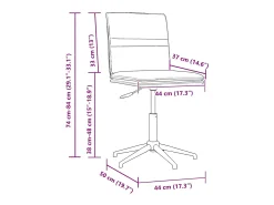 Silla de comedor de terciopelo gris oscuro