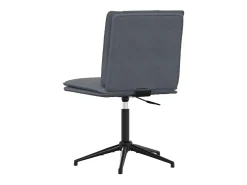 Silla de comedor de terciopelo gris oscuro
