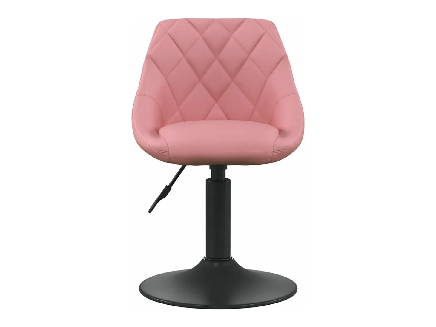 Silla de comedor de terciopelo rosa