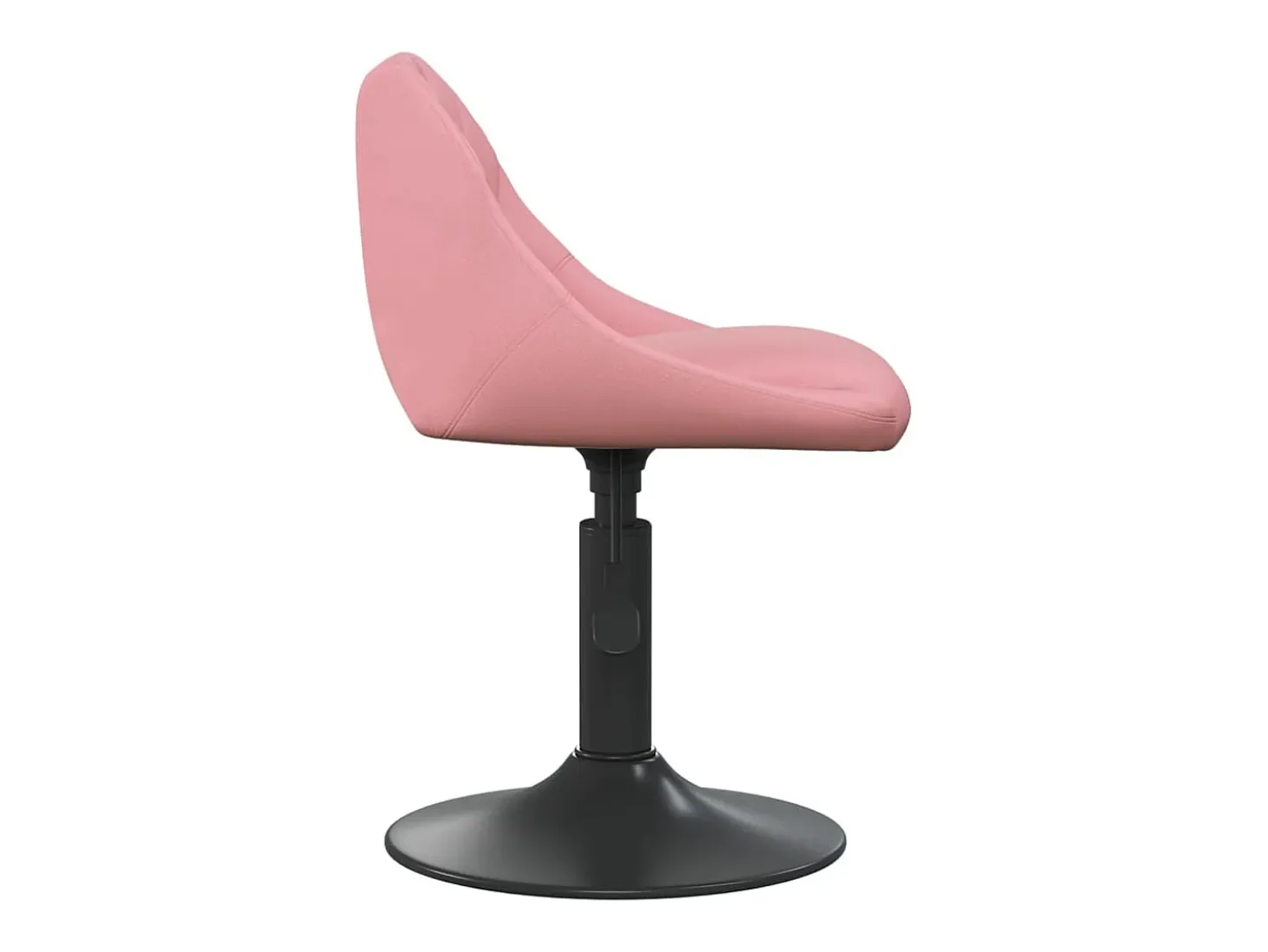 Silla de comedor de terciopelo rosa