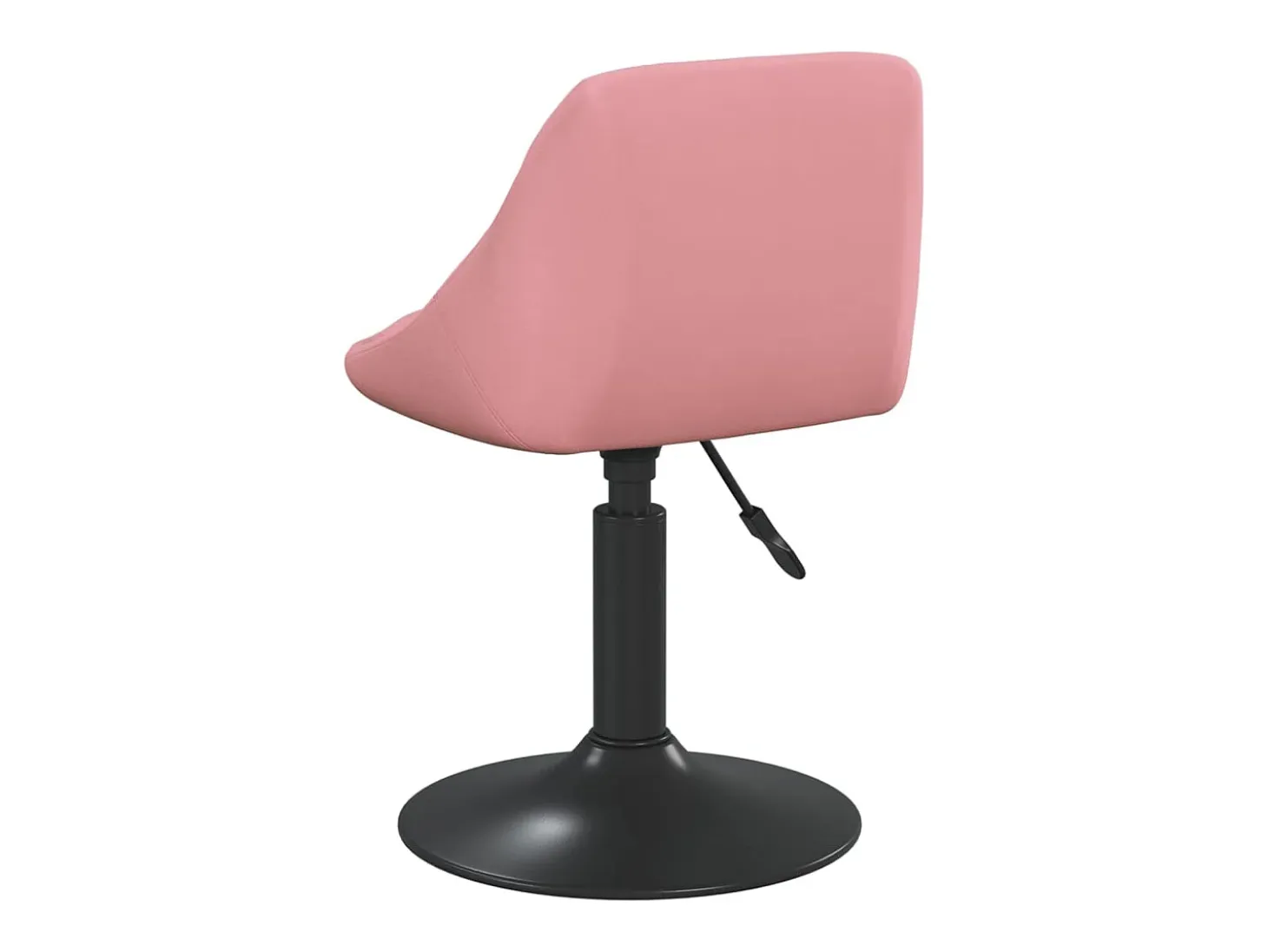 Silla de comedor de terciopelo rosa