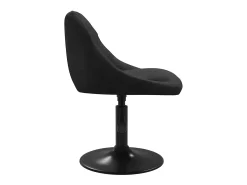 Silla de comedor de terciopelo negro