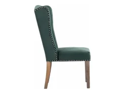 Silla de comedor de terciopelo verde