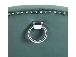 Silla de comedor de terciopelo verde