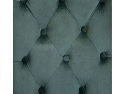 Silla de comedor de terciopelo verde
