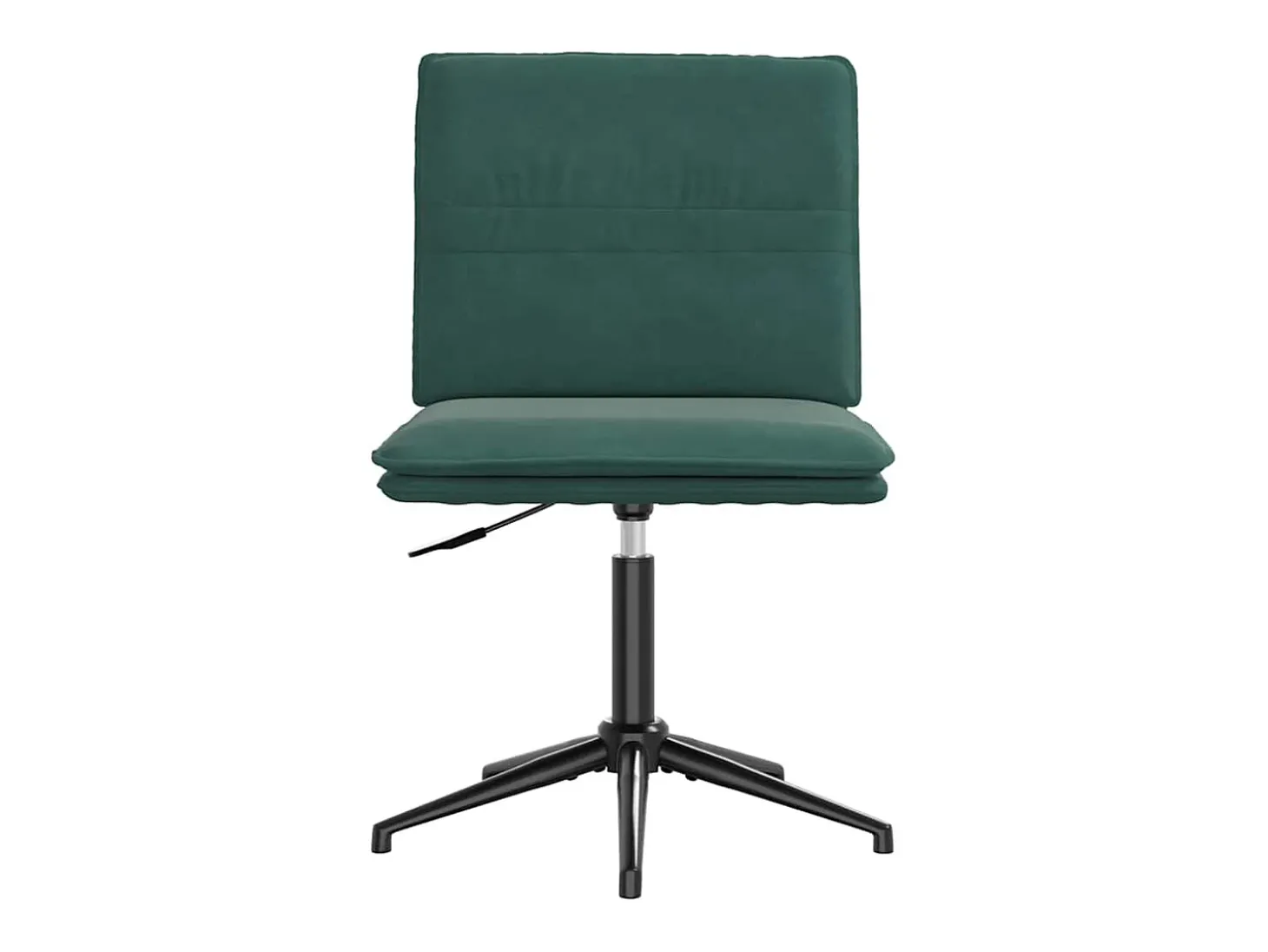 Silla de comedor de terciopelo verde oscuro