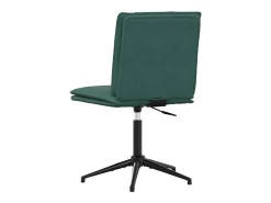 Silla de comedor de terciopelo verde oscuro