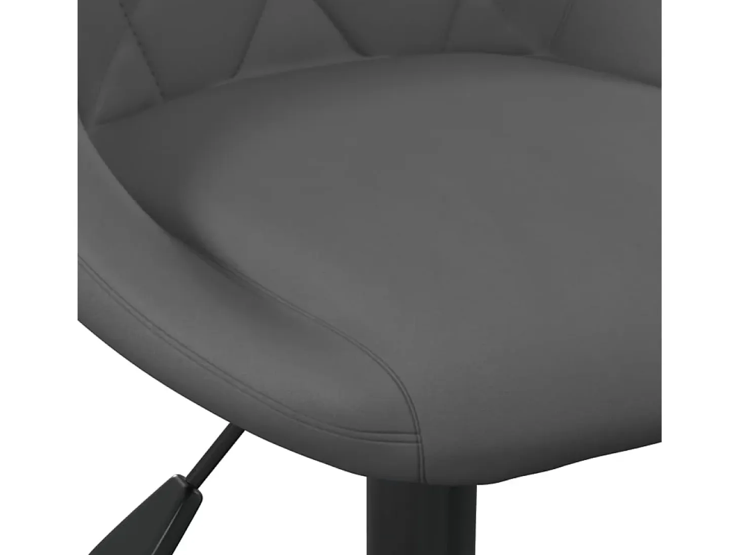 Silla de comedor de terciopelo gris oscuro