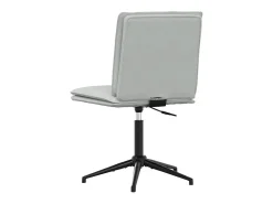 Silla de comedor de terciopelo gris claro