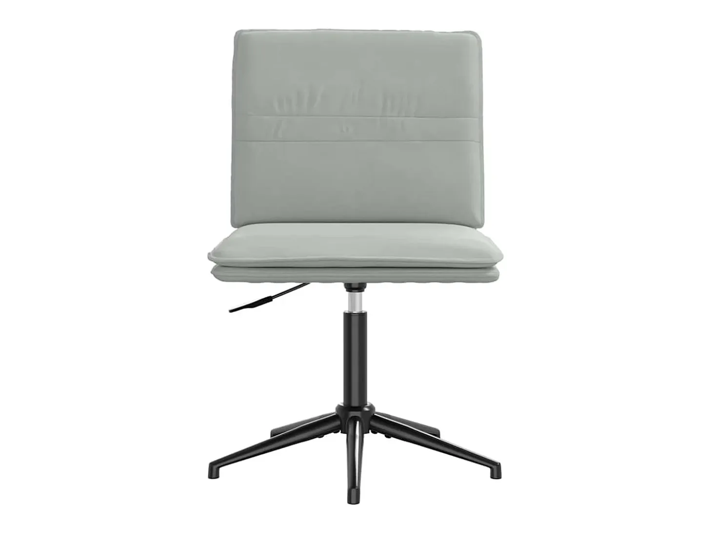 Silla de comedor de terciopelo gris claro