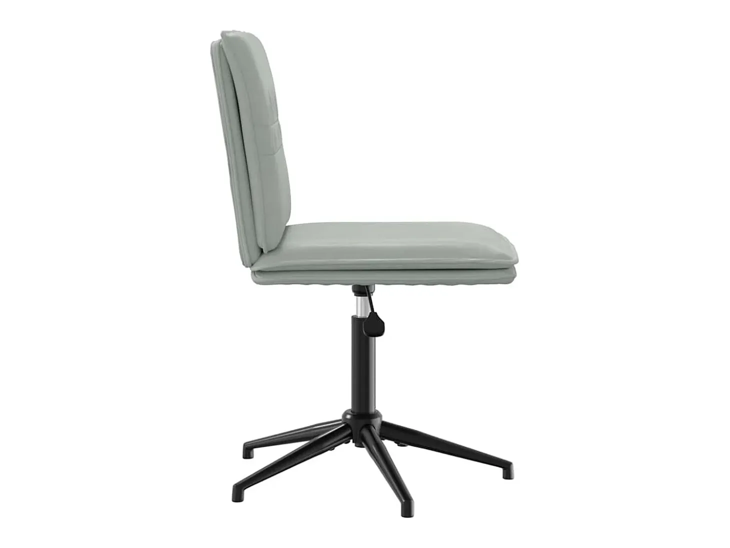 Silla de comedor de terciopelo gris claro