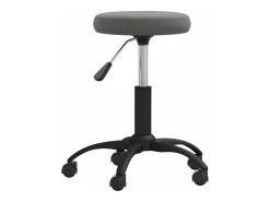 Silla de comedor de terciopelo gris oscuro