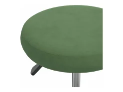 Silla de comedor de terciopelo verde oscuro
