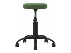 Silla de comedor de terciopelo verde oscuro