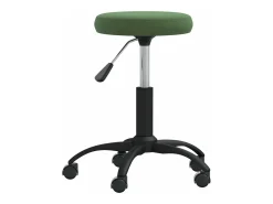 Silla de comedor de terciopelo verde oscuro