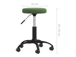 Silla de comedor de terciopelo verde oscuro