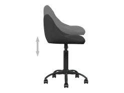 Silla de comedor de terciopelo negro