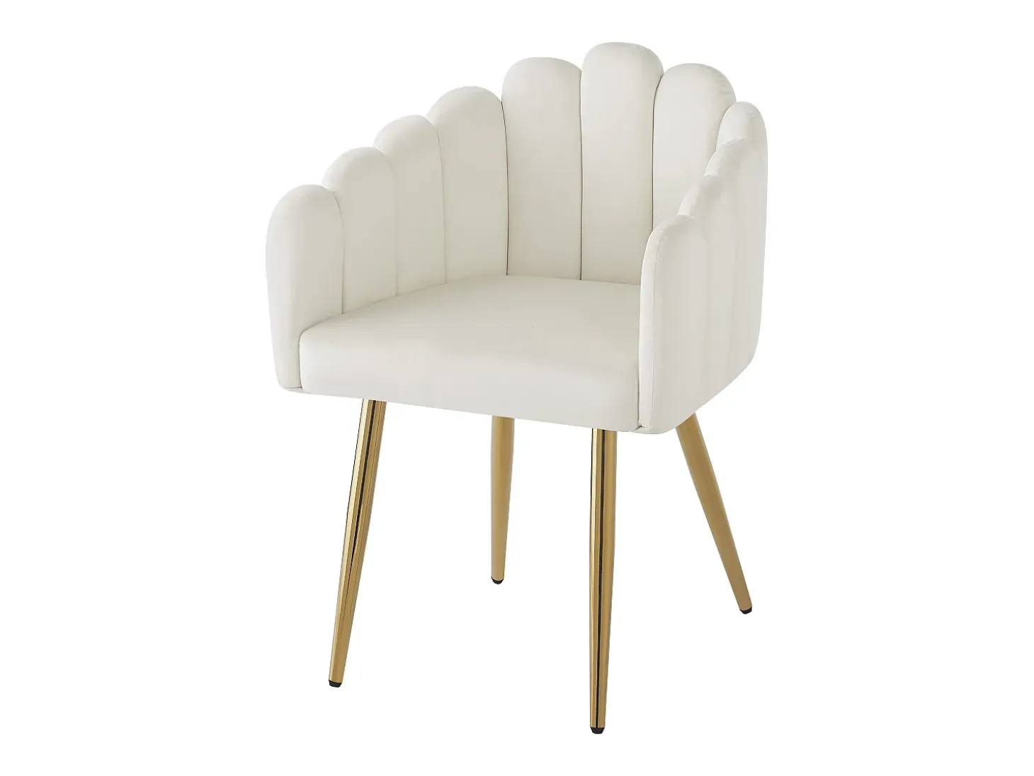 Silla de comedor de terciopelo (4 piezas), maquillaje, patas de metal dorado, diseño único, ergonómica, pies ajustables (48 x 44,5 x 82 cm)