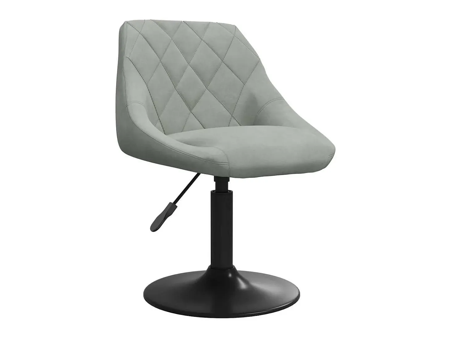 Silla de comedor de terciopelo verde claro