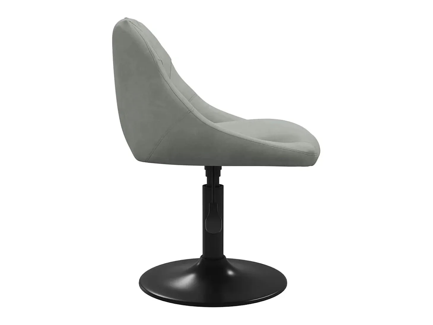 Silla de comedor de terciopelo verde claro