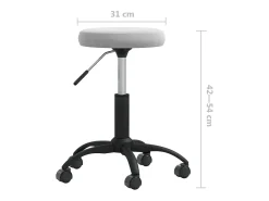 Silla de comedor de terciopelo verde claro