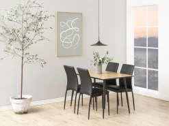 Silla de comedor Des negra.