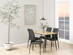 Silla de comedor Des negra.