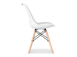 Silla de comedor Deswick Estilo Escandinavo Diseño Premium con cojín Mate Turquesa