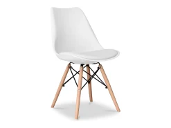 Silla de comedor Deswick Estilo Escandinavo Diseño Premium con cojín Mate Turquesa