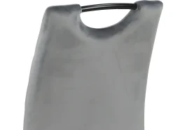 Silla de comedor Dia terciopelo gris.