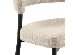 Silla de comedor Edina beige.