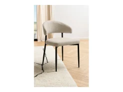 Silla de comedor Edina beige.